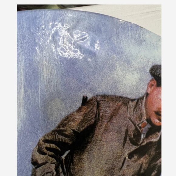 (2) Vintage Keepsake / Hat Box Blue W/Art of Scottish Golfer Robert Maxwell - Picture 7 of 7